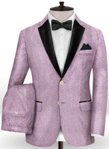 Lavender Slim Fit Prom Outfits Men Suits Designer Two Pieces Jacquard-Ballbella