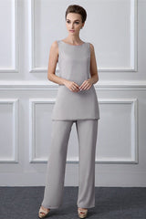 Long Tulle Jewel Vintage Knee-length Mother's suit-Ballbella