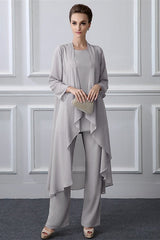 Long Tulle Jewel Vintage Knee-length Mother's suit-Ballbella