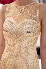 MARVEL Mermaid Sleeveless Long Evening Dresses with Gorgeous Beading-Ballbella