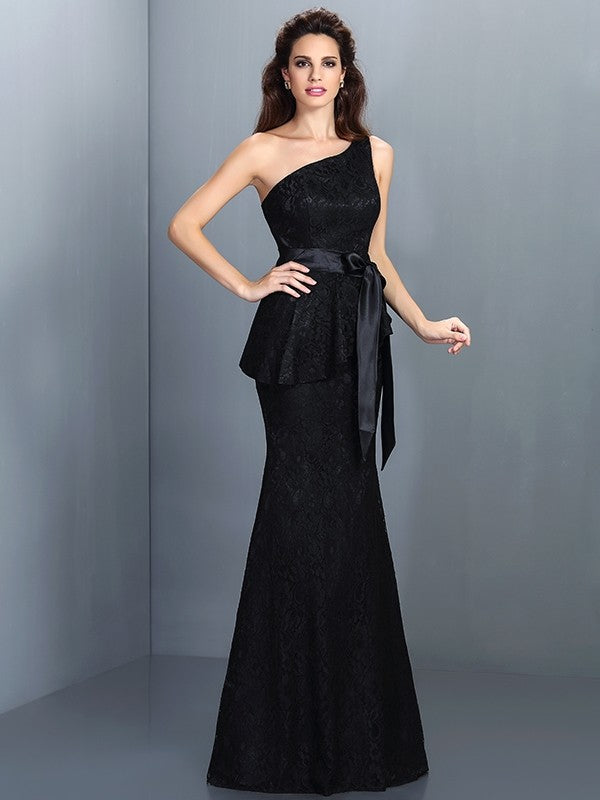 Mermaid Gorgeous One Shoulder Lace Sleeveless Long Lace Bridesmaid Dresses Mermaid Gorgeous One Shoulder Lace Sleeveless Long Lace Bridesmaid Dresses