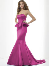 Mermaid Gorgeous Sweetheart Sleeveless Long Satin Bridesmaid Dresses-Ballbella