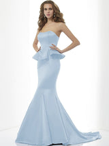 Mermaid Gorgeous Sweetheart Sleeveless Long Satin Bridesmaid Dresses-Ballbella