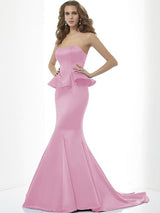 Mermaid Gorgeous Sweetheart Sleeveless Long Satin Bridesmaid Dresses-Ballbella