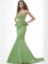 Mermaid Gorgeous Sweetheart Sleeveless Long Satin Bridesmaid Dresses-Ballbella