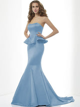 Mermaid Gorgeous Sweetheart Sleeveless Long Satin Bridesmaid Dresses-Ballbella