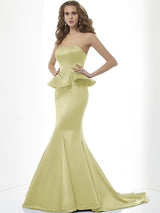 Mermaid Gorgeous Sweetheart Sleeveless Long Satin Bridesmaid Dresses-Ballbella