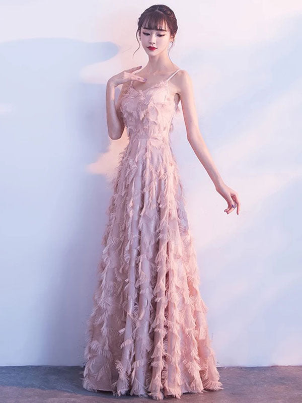 pink tulle wedding guest dress Prdecexlu Women's Floral Tulle Wedding Guest Dress Spaghetti Straps V Neck A Line Formal Colorful Cocktail Maxi Dresses Hot Pink M