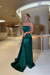 Modern Spaghetti-Straps Sleeveless Long prom Dresses Sequined-Ballbella