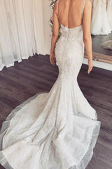 Modern V neck Sleeveless Lace Overskirt Bridal Gowns For Wedding New Arrival-Ballbella