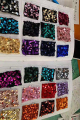 New Arrival Mermaid Charming Sequined Evening Dresses Off-The-Shoulder Floor Length Prom Dresses-Ballbella