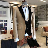 New in One Button Slim Fit Men Suits-Ballbella