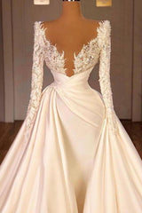 Off the Shoulder Sequined Fur Satin Wedding Party Gown Sleeveless/Long Sleevess styles-Ballbella