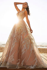 Off the Shoulder Sequins Aline Wedding Gown-Ballbella