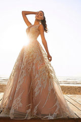 Off the Shoulder Sequins Aline Wedding Gown-Ballbella