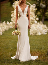 Open Back Wedding Dress-Ballbella