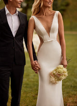 Open Back Wedding Dress-Ballbella