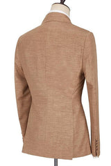 Peaked Lapel Ruffles Slim Fit Formal Men Suits-Ballbella