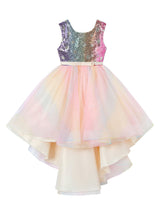 Pink Jewel Neck Tulle Sleeveless Short Princess Dress Bows Formal Kids Pageant flower girl dresses-Ballbella