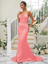 Pretty Square Sleeveless Bridesmaid Dresses-Ballbella