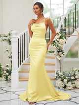 Pretty Square Sleeveless Bridesmaid Dresses-Ballbella