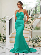 Pretty Square Sleeveless Bridesmaid Dresses-Ballbella