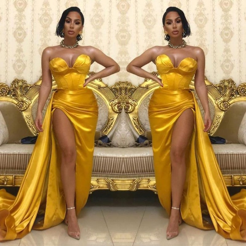 Sexy Sweetheart Long Prom Dress With Split Online Sexy Sweetheart Long Prom Dress With Split Online