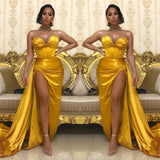 Sexy Sweetheart Long Prom Dress With Split Online-Ballbella