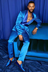 Shawl Lapel Bespoke Men's Prom Suits-Ballbella