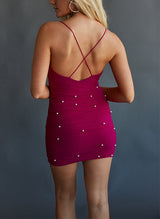 Sheath/Column Short/Mini Homecoming Dresses With Beading-Ballbella
