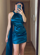Sheath/Column Sleeveless Short/Mini Homecoming Dresses-Ballbella