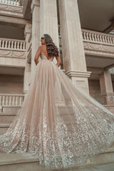 Ballbella offers Sleeveless Floral Lace Mermaid Wedding Dress Detachable Train at a good price, 1000+ styles, fast delivery.