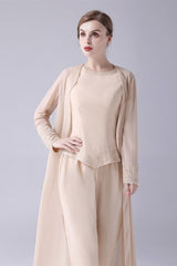 Sleeveless jewel beading vintage mother's suit-Ballbella