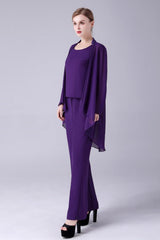 Sleeveless Jewel Strap Vintage modest mother's suit-Ballbella