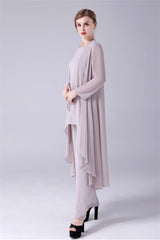 Sleeveless strap jewel casual mother's suit-Ballbella