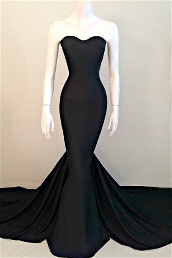 black trumpet prom dress Trumpet-Mermaid Floor Length Sequined Prom Dress CS0487CR