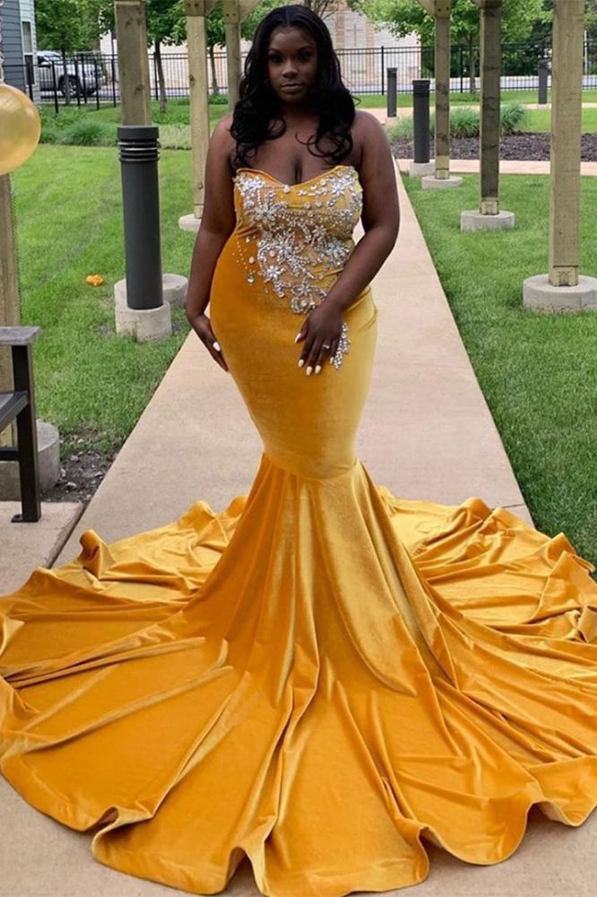Trendy New Arrival Sweetheart Ginger Mermaid Long Plus Size Prom Dresses Trendy New Arrival Sweetheart Ginger Mermaid Long Plus Size Prom Dresses