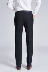 Unique Silk Peak Lapel Black Mens Suits for Wedding One Button Stripes Wedding Tuxedo-Ballbella