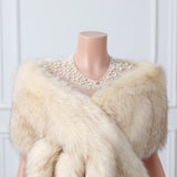 V-neck Rectangular scarf shawl Winter Wedding Wraps-Ballbella