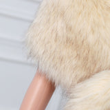 V-neck Rectangular scarf shawl Winter Wedding Wraps-Ballbella