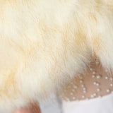 Warm Beige Ear Design Winter Wedding Shawl-Ballbella