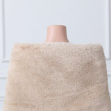 Warp knitted wool round hole mid-length imitation wool wedding shawl-Ballbella