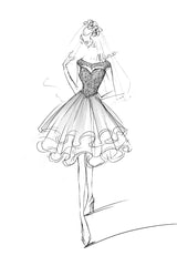 Wedding Dresses A-line Jewel Neck Sleeveless Tulle Short Bridal Dress-Ballbella