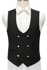 White Jacquard Slim Fit Shawl Lapel Wedding Suits-Ballbella