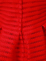 White Jewel Neck Cotton Blend Short Sleeves Tea-Length A-Line Pleated Kids Social Party Dresses-Ballbella