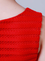 White Jewel Neck Cotton Blend Short Sleeves Tea-Length A-Line Pleated Kids Social Party Dresses-Ballbella