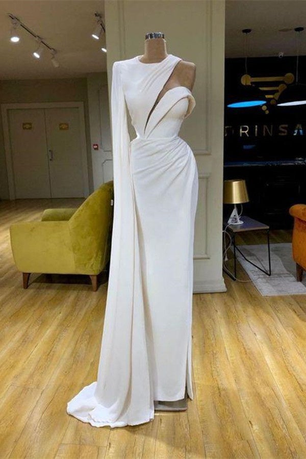 chinese dress ladies Ava Presley 39566 Ruffle Mermaid Prom Dress White / 6 main image 0