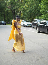 Pretty Yellow Halter Sweetheart Sleeveless Prom Dresses Sheath Gem With Bow Knot