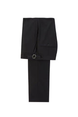 Black Floral Jacquard Shawl Lapel Men's Suit