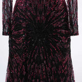 Luxury Asymmetrical Long Sleeves Mermaid Prom Dresses Column Backless With Beads